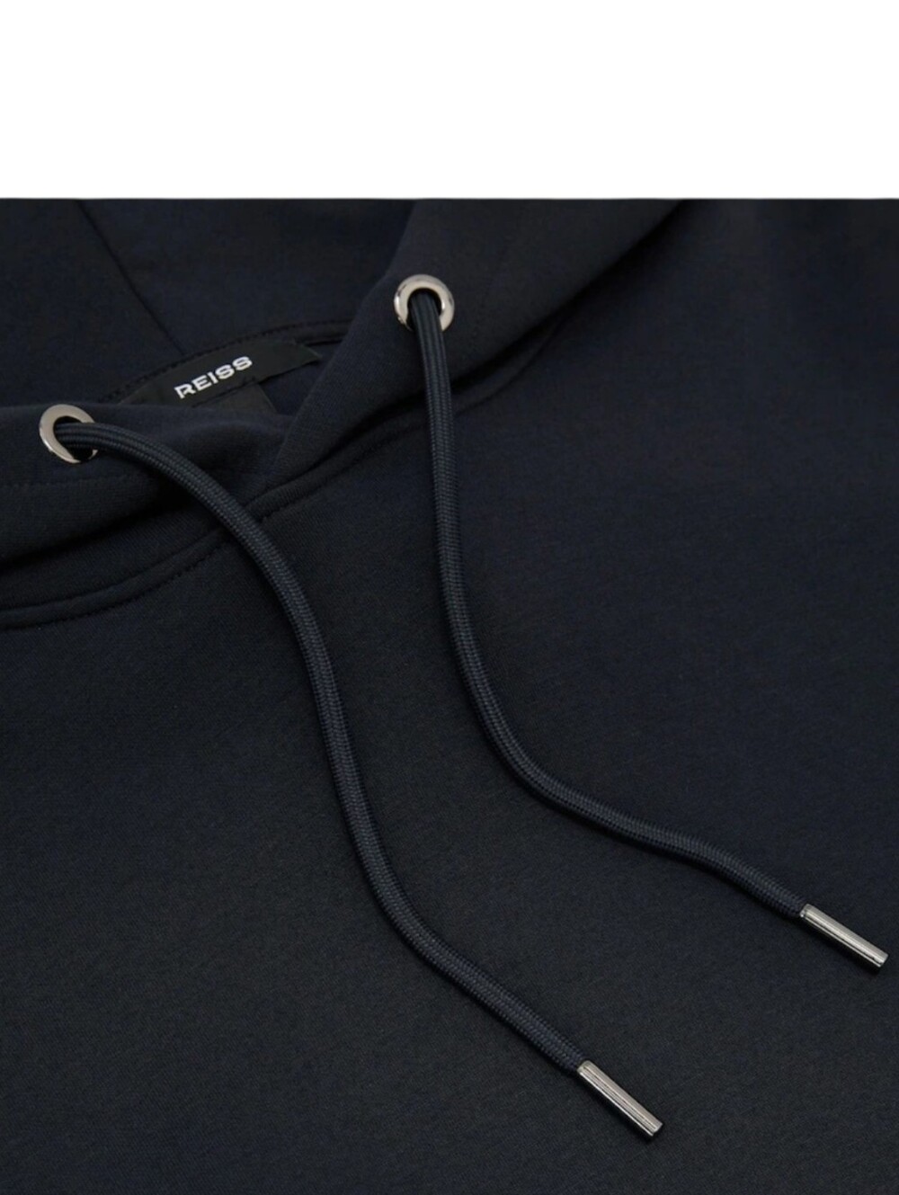 REISS Men's Falco Sueded Cotton-Modal Blend Relaxed-Fit Hoodie L - Picture 2 of 9